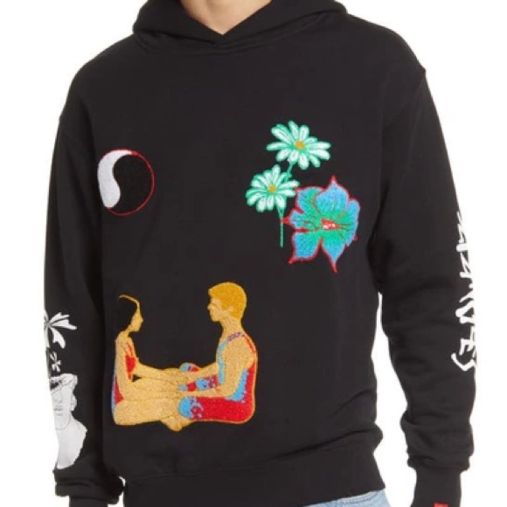 JUNGLES
Connection Chenille Hoodie In Black